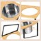 Dog Bowls Stand Bamboo Raised Dog Bowl with 2 Stainless Steel Food Water Bowls Set Food Feeding Dishes for Indoor Cat and Large Medium Dogs